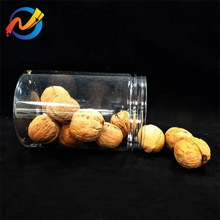 Food Grade Clear PET Plastic Jar With Screw Cap