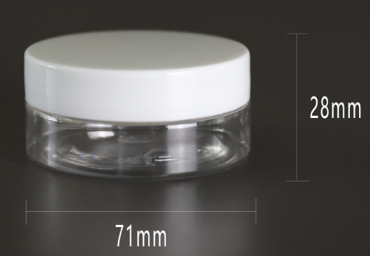 Plastic Container Transparent Jar With Plastic Lid