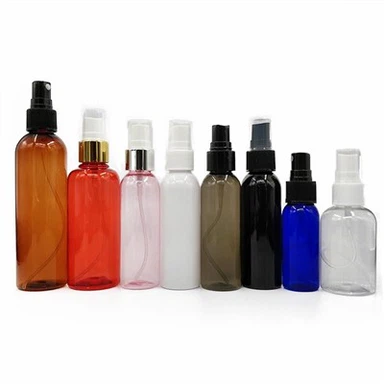 50 ml razkužilo za roke z alkoholom, prosojna PET plastična steklenica z razpršilom