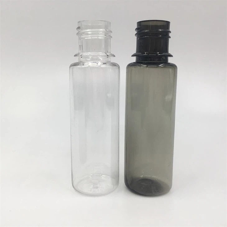 China 10ml-120ml Custom Transparent Plastics Packaging E-Juice Liquid Pet Bottle With Child Proof Cap For Electronic Cigarettes
